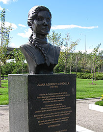 Buste de Juana-Azurduy-de-Padilla
