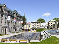 réaménagement des parterres de l'hôtel-de-ville de Québec et la réfection du stationnement souterrain