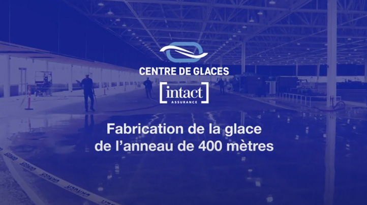 Centre de glaces Intact Assurance - Fabrication de la glace.