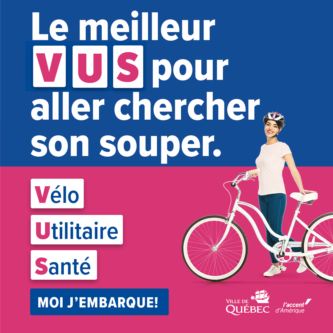 Les meilleurs VUS pour aller chercher son souper. Vélo Utilitaire Santé. Moi j'embarque!