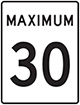 Panneau Limite de vitesse de 30 km/h