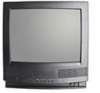 Télévision à écran cathodique.