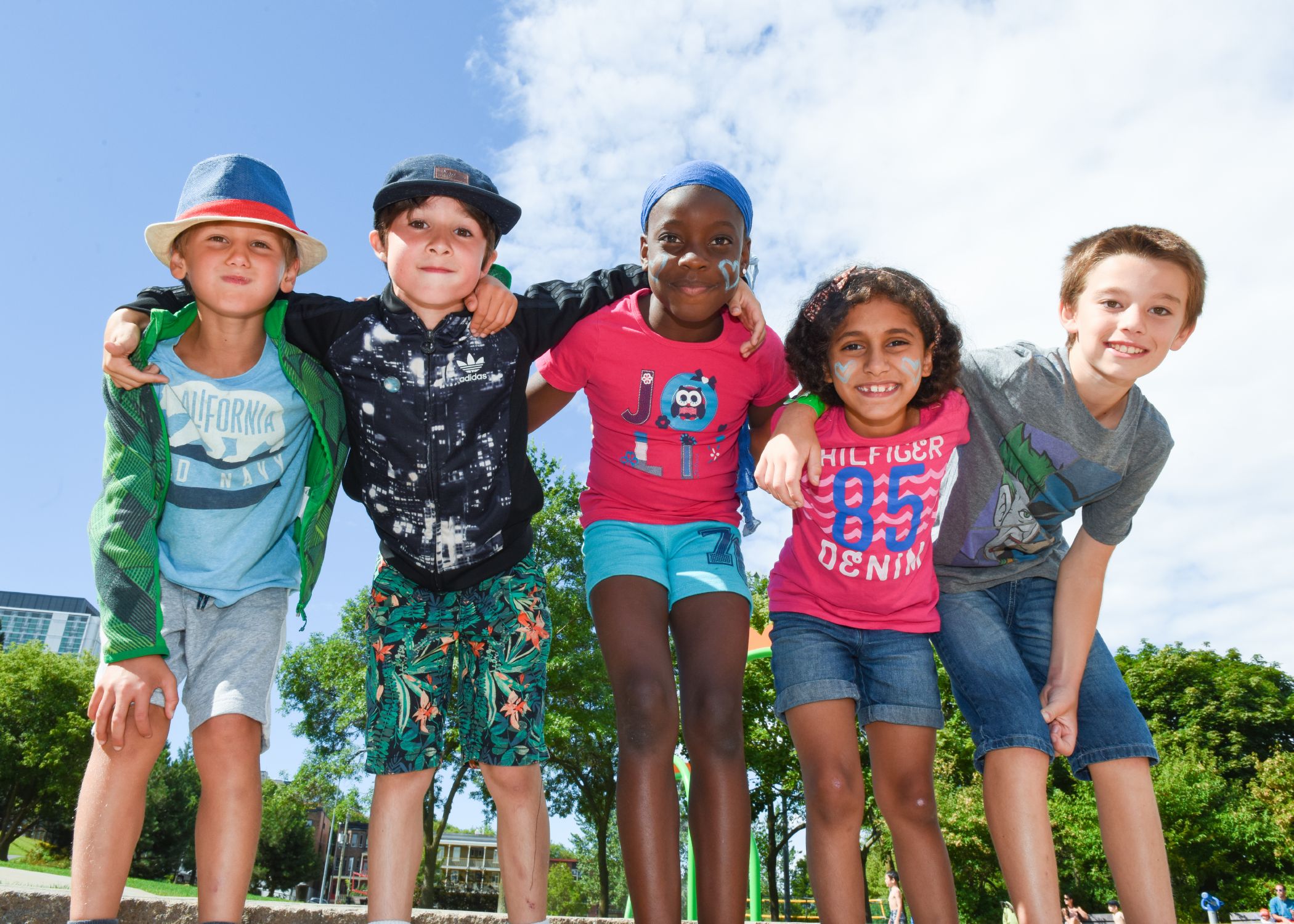 Enfants au camp de jour.
