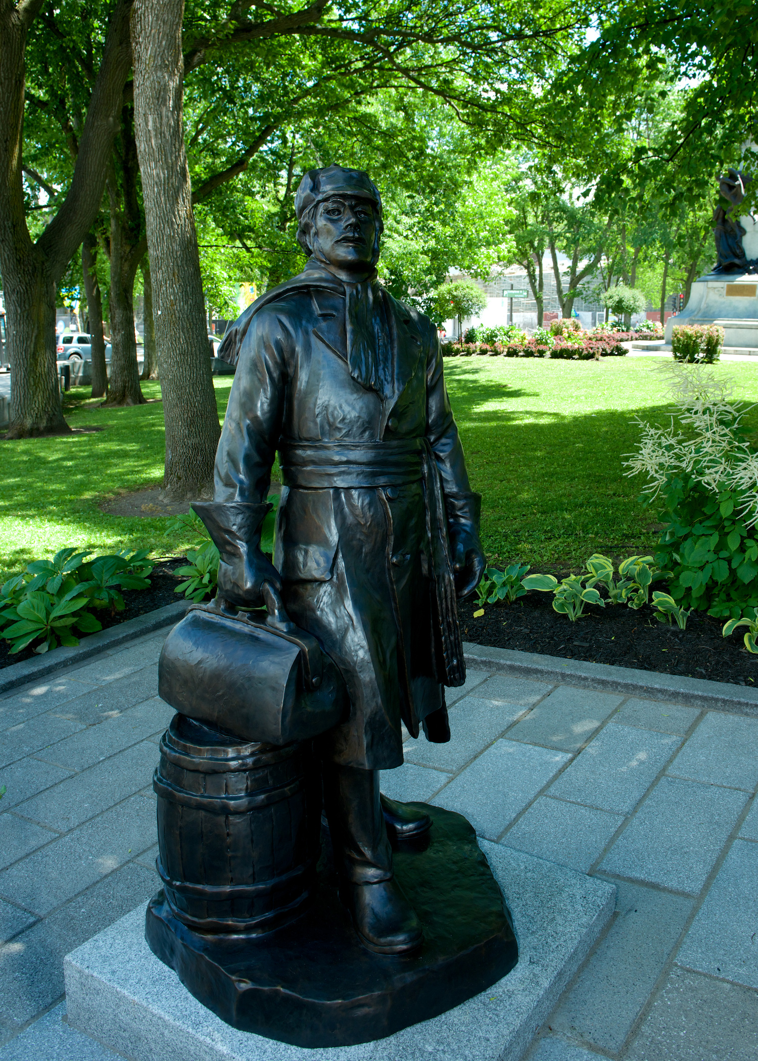 Monument Le député arrivant à Québec