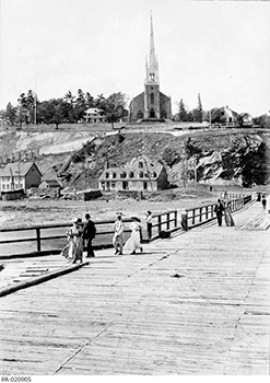 Le quai de Sillery en 1908.