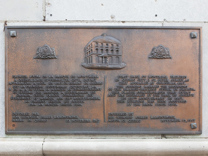Premier local de la Banque de Montréal