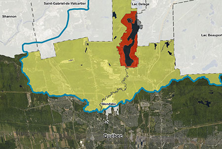 Carte de zone de vulnérabilité.