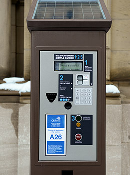 Borne de paiement.